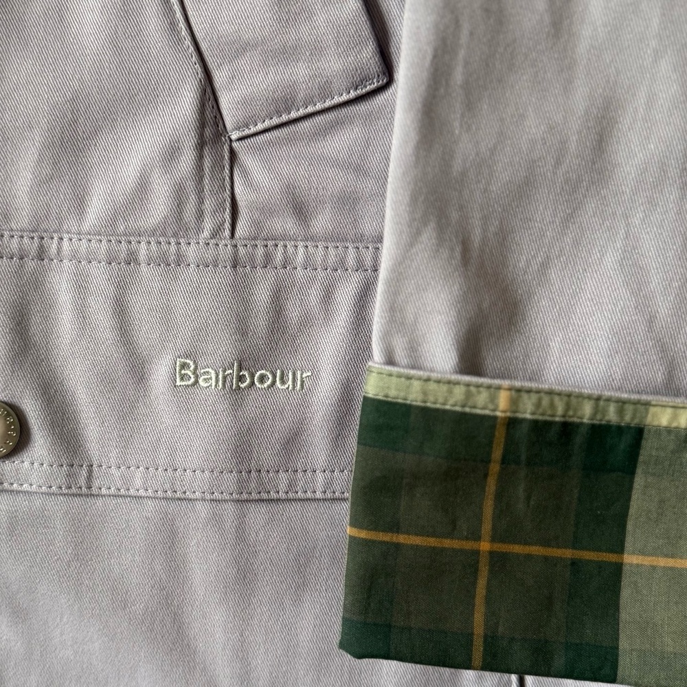 NWT Barbour Modern Beadnell Casual Jacket in Lavender w Plaid & Corduroy Trim - Picture 8 of 8